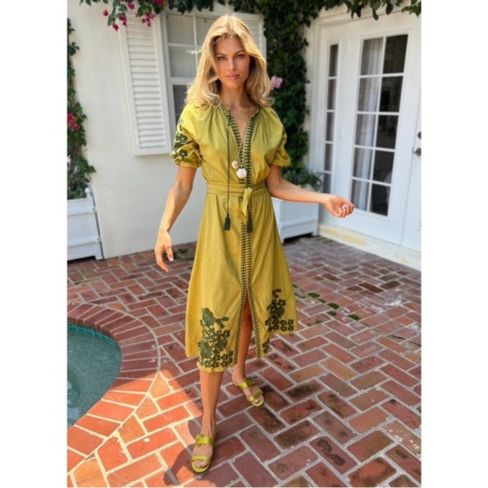Julia Amory Short Sleeve Coatue Caftan XS